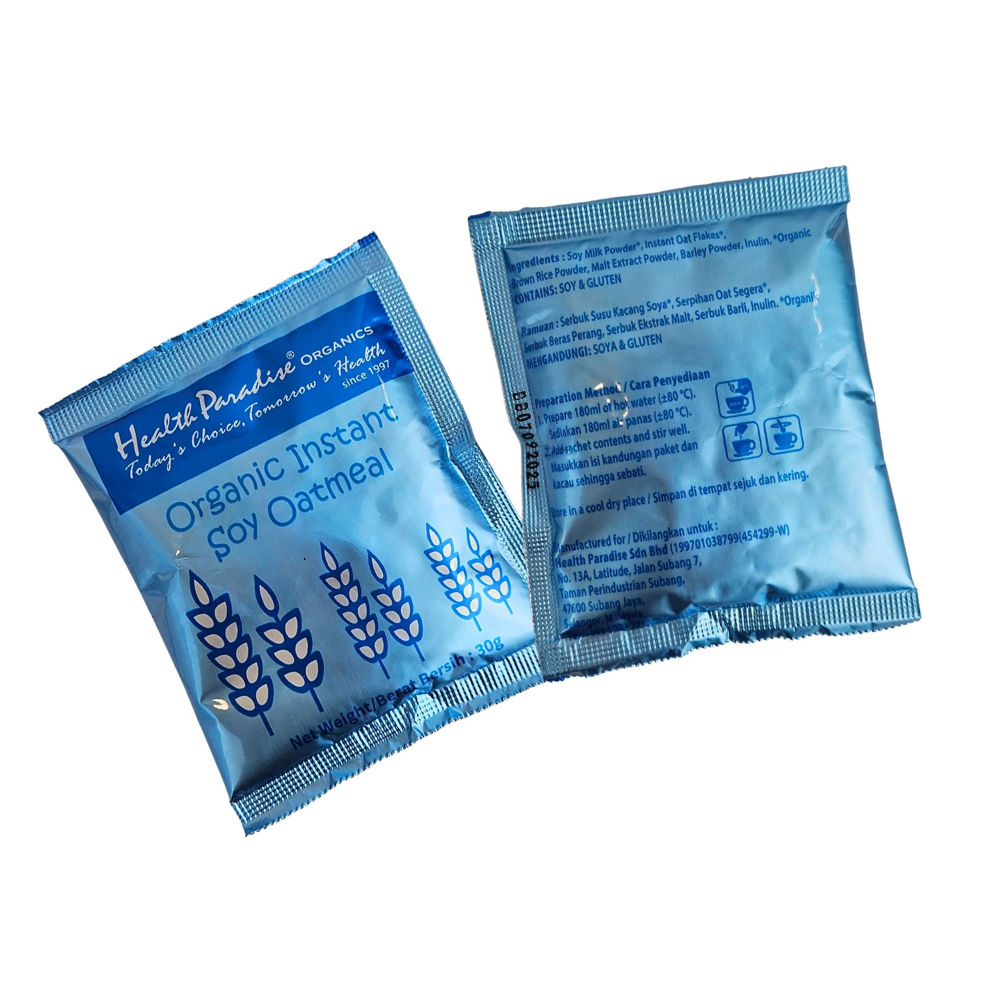 Organic Instant Soy Oatmeal 有机豆奶燕麦片 360g (30g x 12sachets)