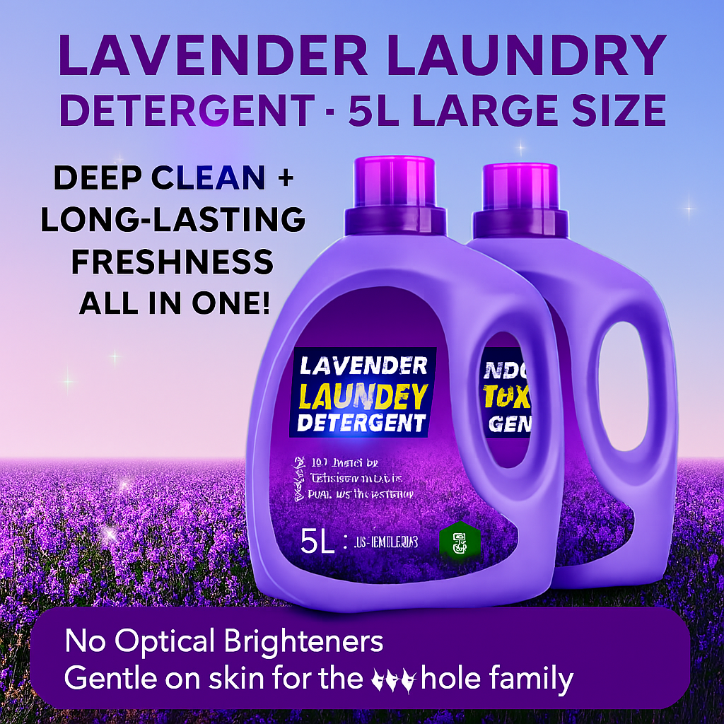 5L LAVENDER LAUNDRY DETERGENT 薰衣草洗衣液